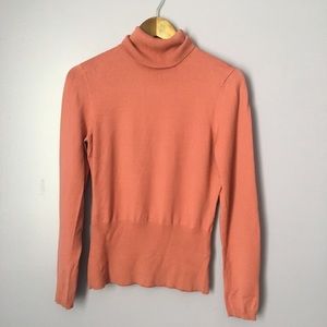 LOFT Coral Turtleneck
